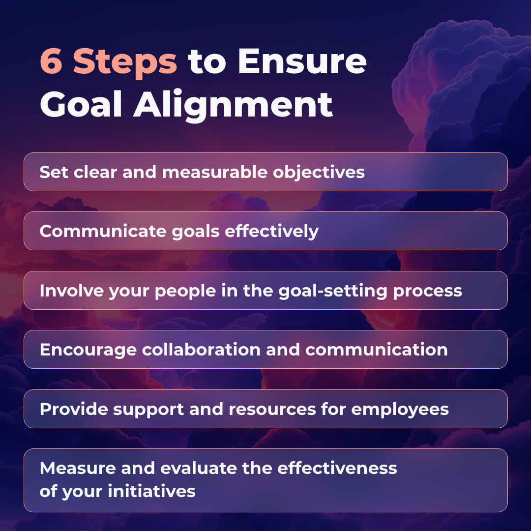 6 steps to ensure goal alignment