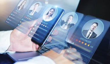 employee profiles in a modern HR app